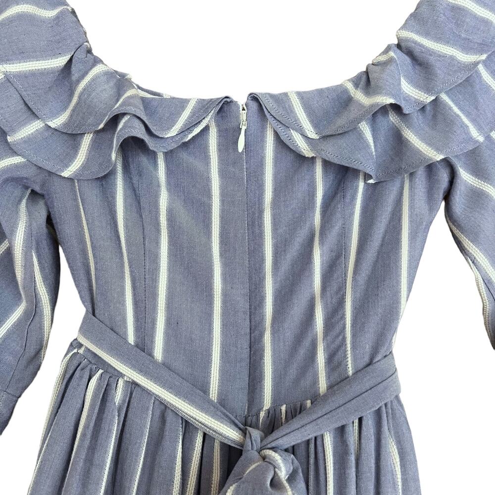 Auteur Revolve Linda Dress Off the Shoulder A-Line Striped Women's Size XS NWT - Picture 6 of 10